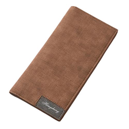 Portefeuille long et fin vintage - Le Classique™ brun