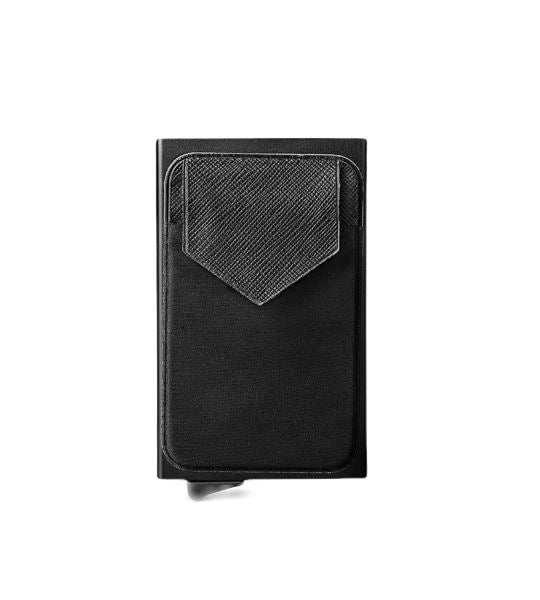 Porte-cartes fin en aluminium - Le Classique™ noir
