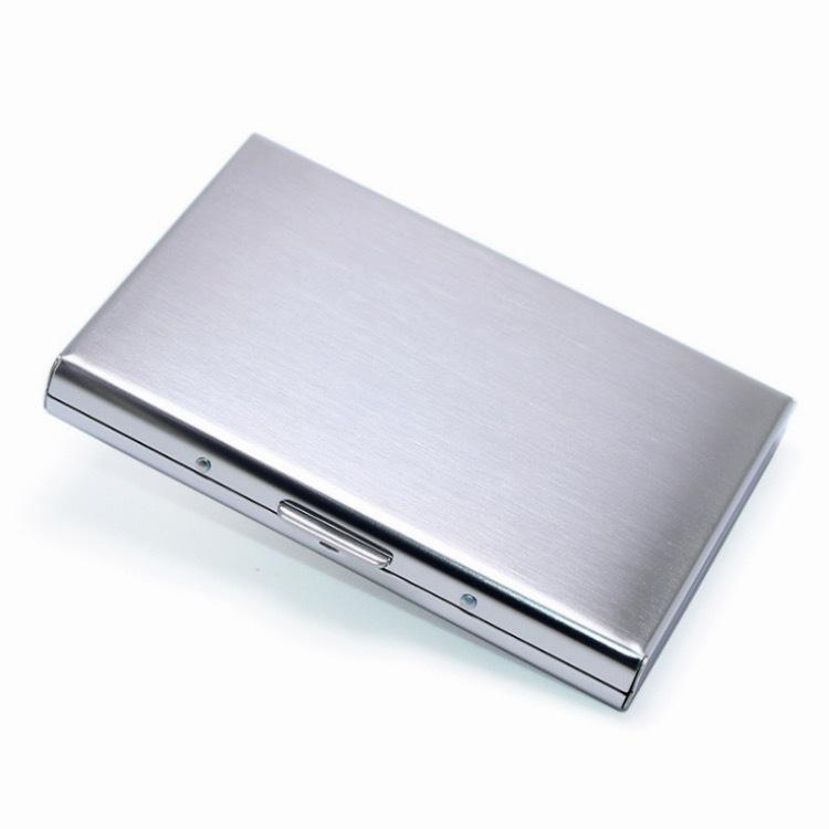 Porte-cartes fin en métal - Le Classique™ argent
