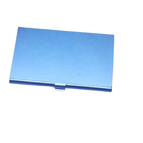 Porte-cartes métal fin en divers coloris - Le Classique™ bleu