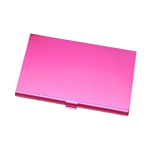 Porte-cartes métal fin en divers coloris - Le Classique™ rose