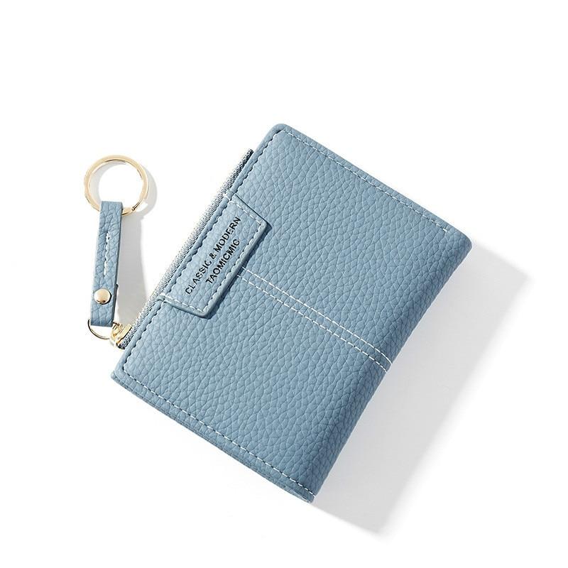 Porte monnaie avec porte clés - Le Classique™ bleu