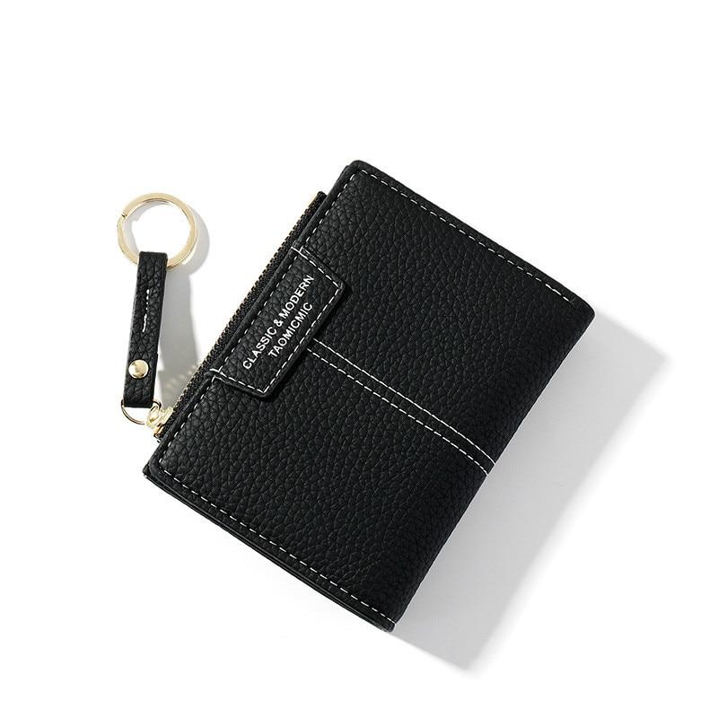 Porte monnaie avec porte clés - Le Classique™ noir