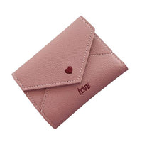 Porte monnaie enveloppe imprimé love - L’unique™ rose