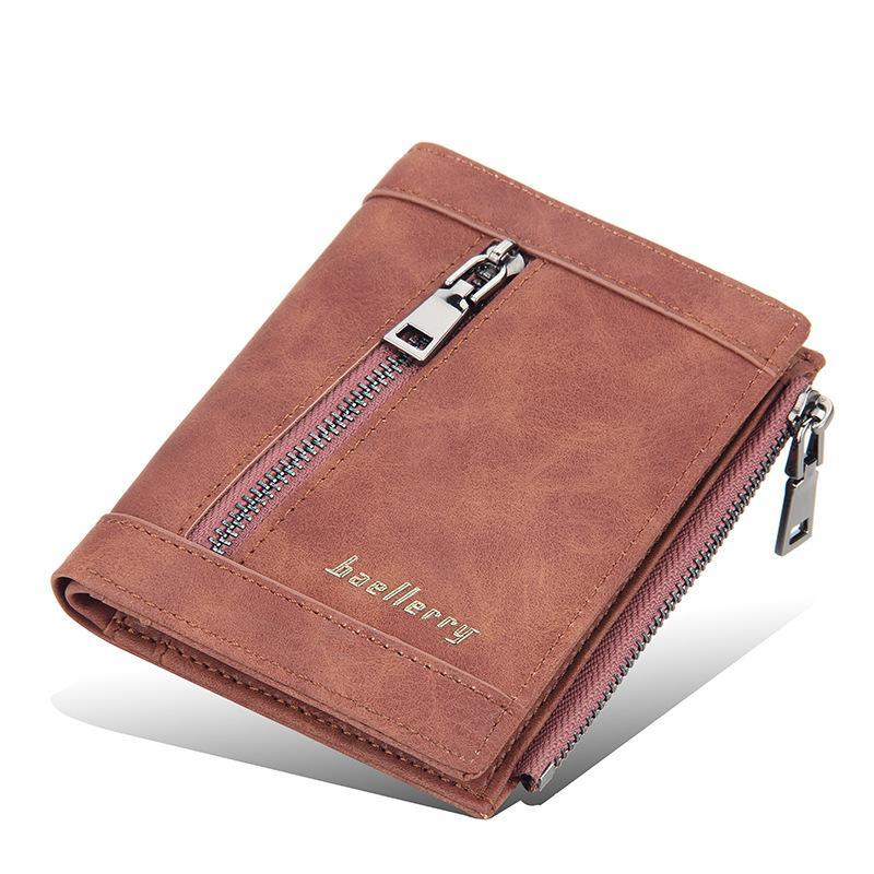 Porte monnaie couleur unie - Le Classique™ brun rouge