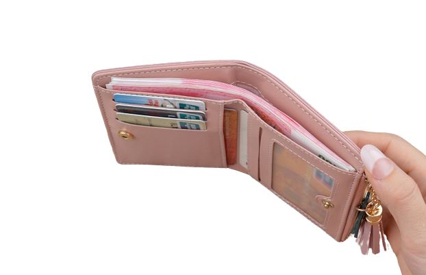 Porte monnaie court tricolore - Le Classique™