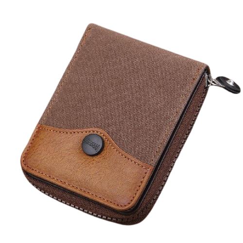 Porte-cartes en tissu vintage - Le Classique™ café