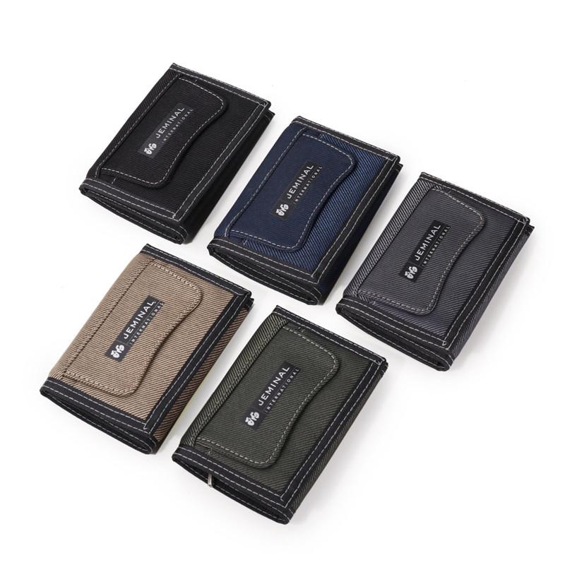 Porte monnaie court en tissu - Le Classique™