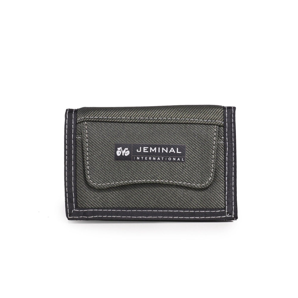 Porte monnaie court en tissu - Le Classique™ gris