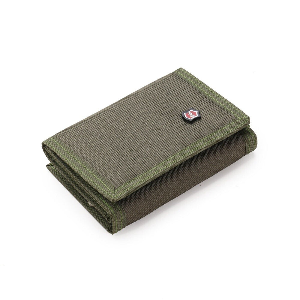 Porte monnaie en tissu couleur unie - Le Classique™ kaki
