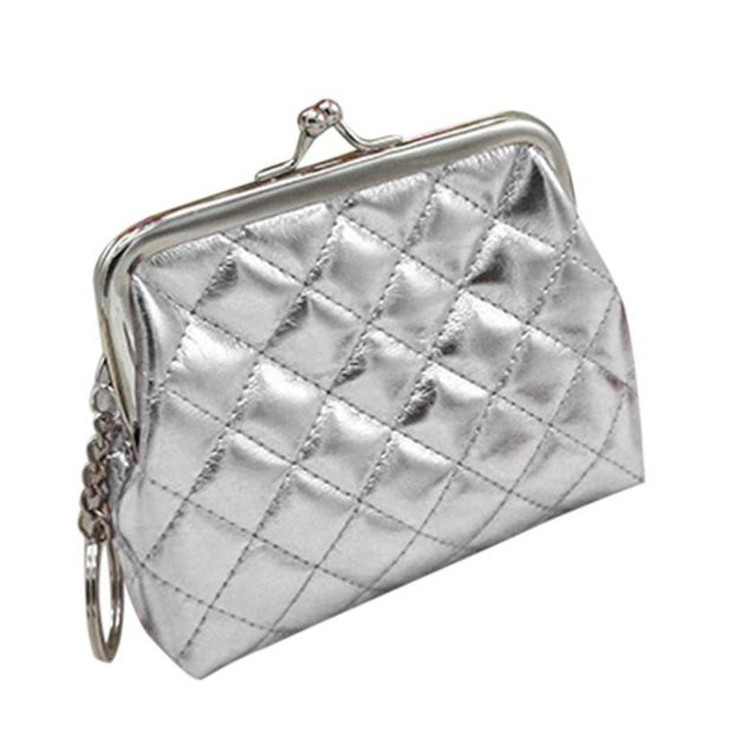Porte monnaie matelassé - Le Classique™ argent