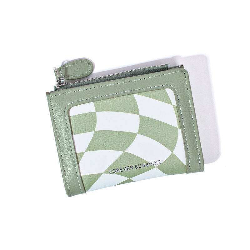 Portefeuille à carreaux tendance - Le Classique™ vert