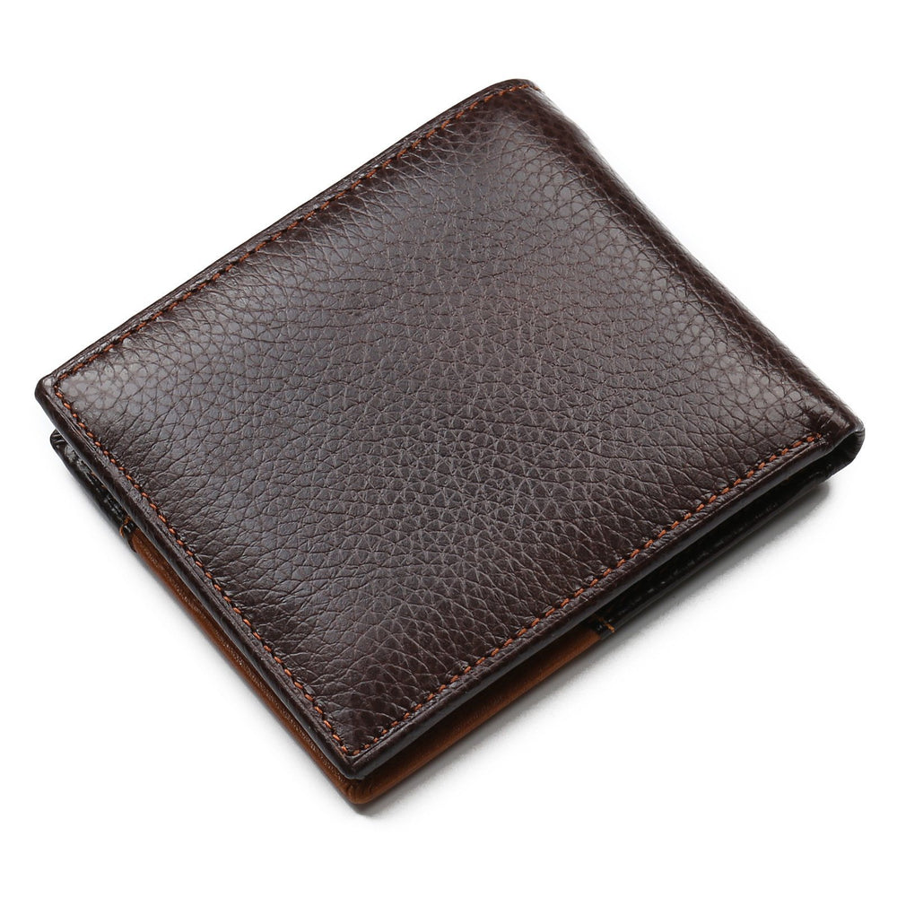 Portefeuille en cuir gravure aigle et cowboy - L’Audacieux™