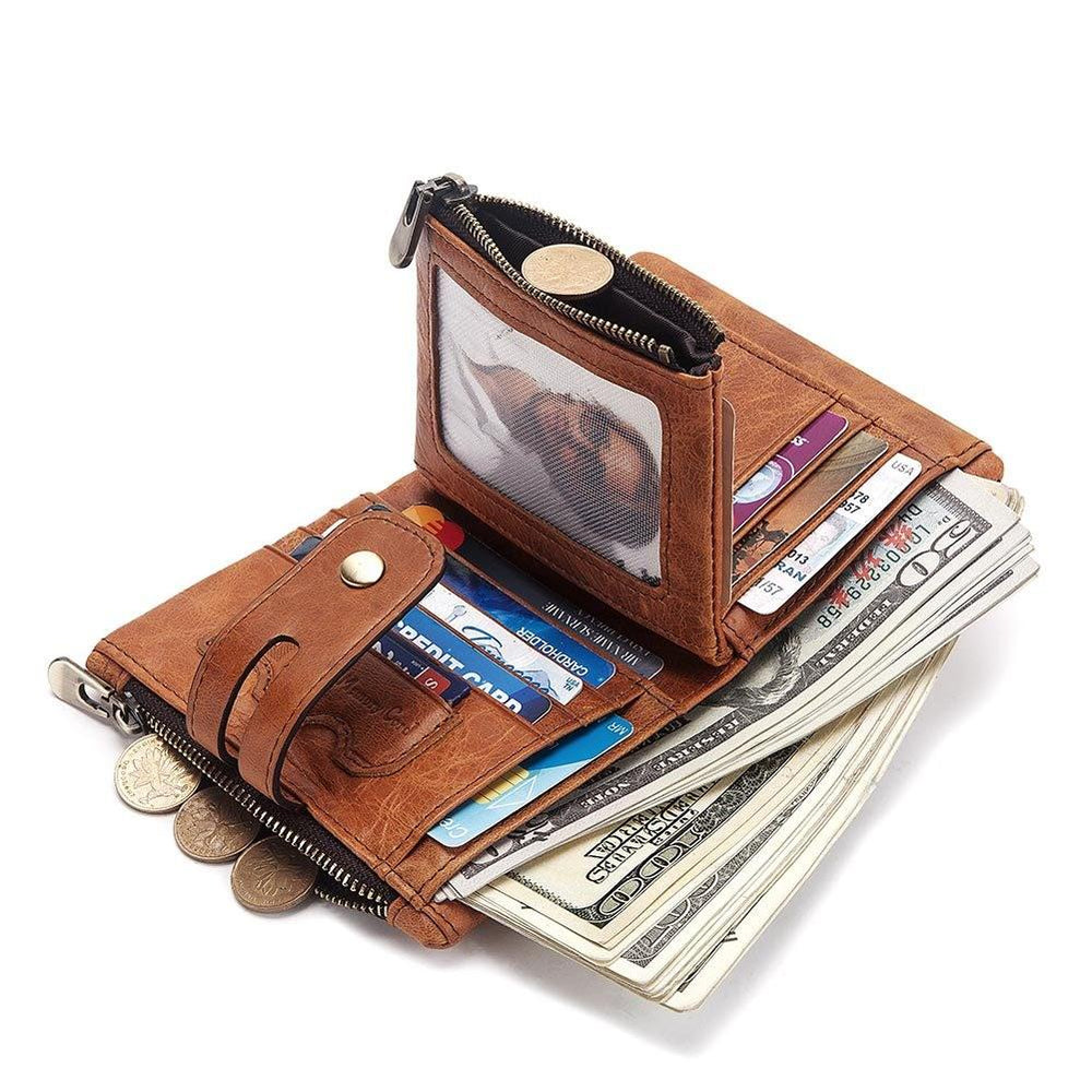 Portefeuille en cuir avec chaîne RFID - L’Héritage™