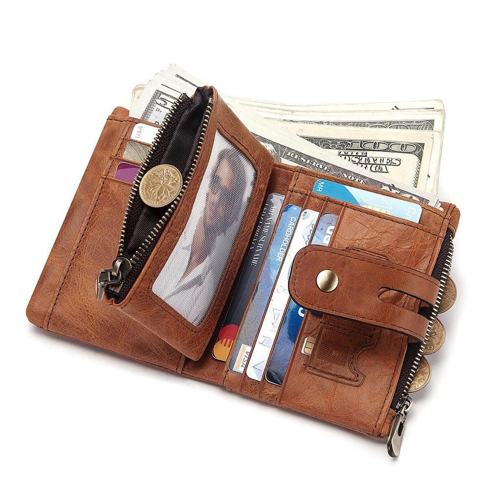 Portefeuille en cuir avec chaîne RFID - L’Héritage™