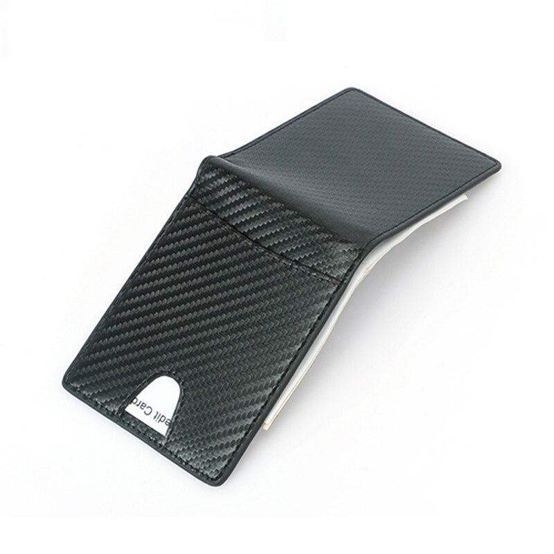 Portefeuille en simili cuir carbone ultra fin RFID - Le Classique™