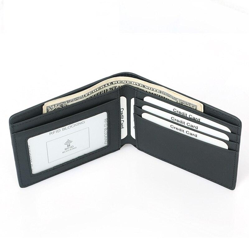 Portefeuille en simili cuir carbone ultra fin RFID - Le Classique™