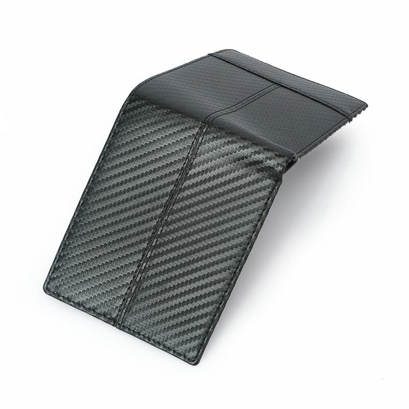 Portefeuille fin en simili cuir carbone RFID - Le Classique™