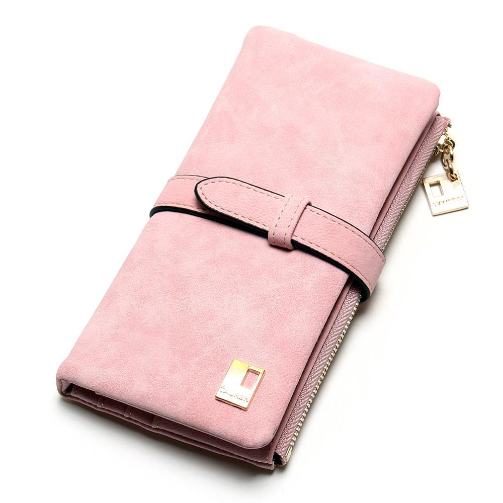 Portefeuille long avec décoration - Le Classique™ rose