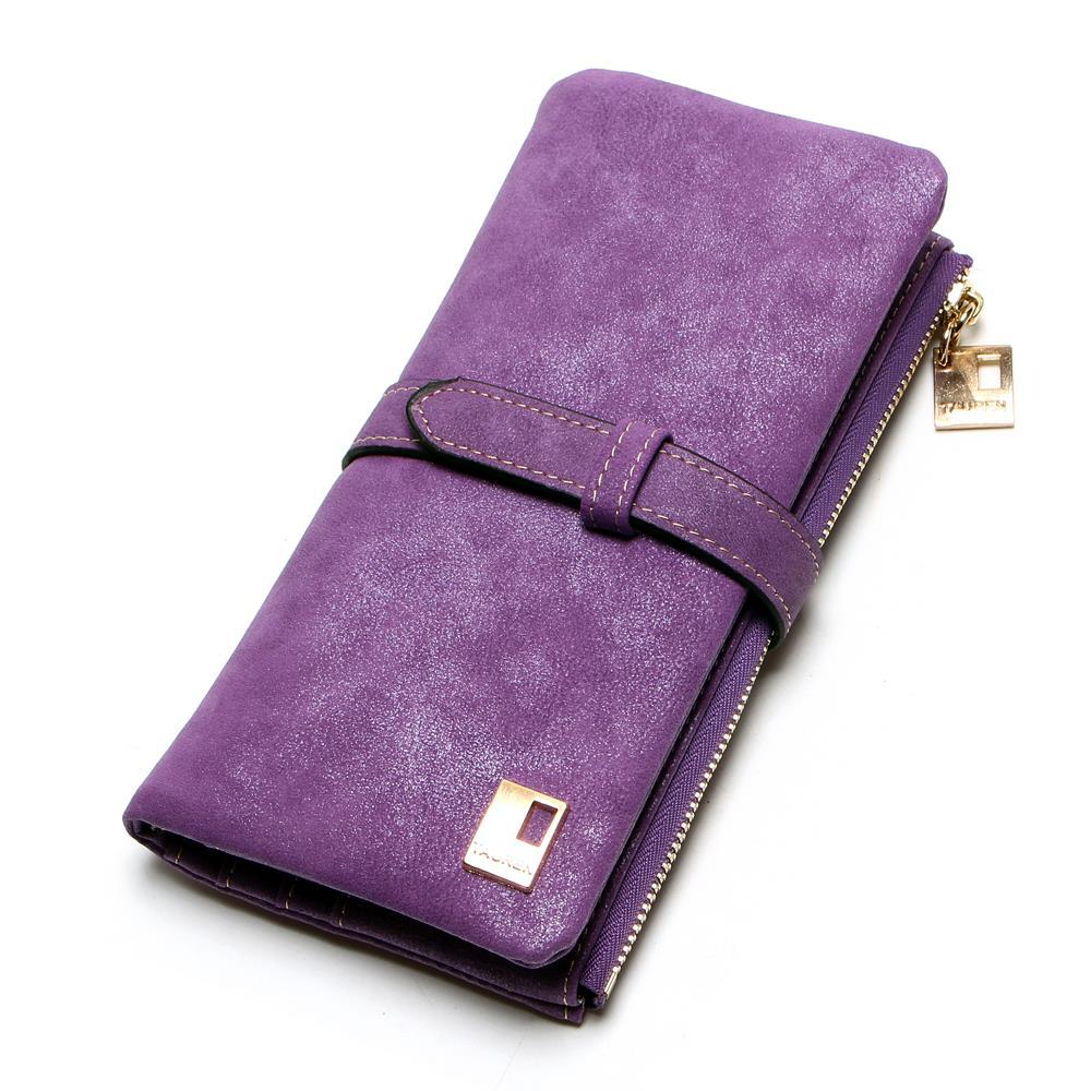 Portefeuille long avec décoration - Le Classique™ violet