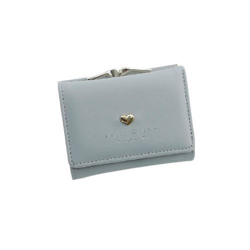 Portefeuille avec décoration coeur - Le Classique™ gris
