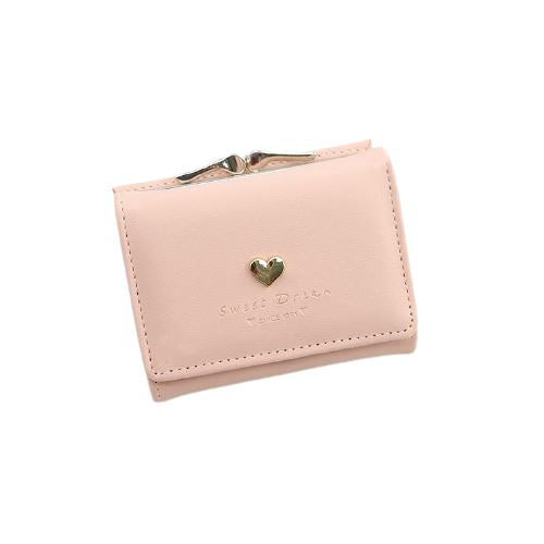 Portefeuille avec décoration coeur - Le Classique™ rose clair