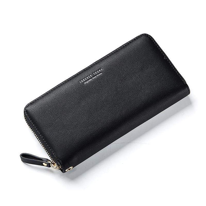 Portefeuille long en divers coloris - L’unique™ noir