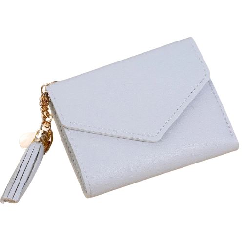 Portefeuille enveloppe avec pendentif - Le Classique™ gris