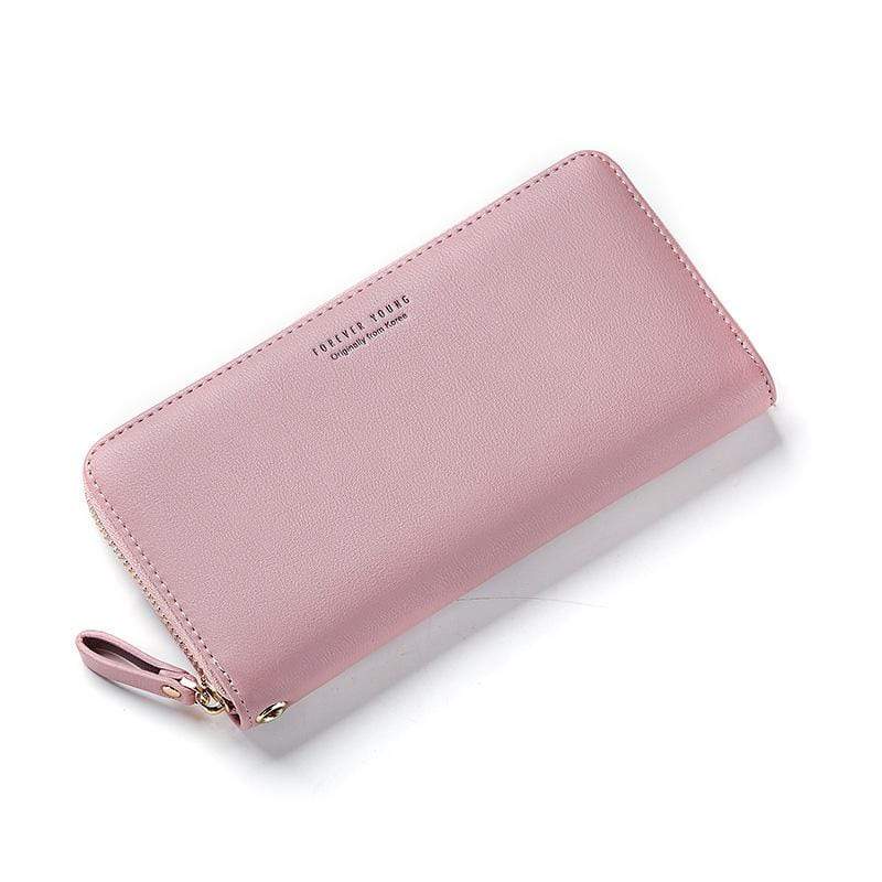 Portefeuille long en divers coloris - Le Classique™ rose