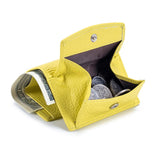 Portefeuille cuir en divers coloris RFID - L’élégant™ jaune