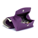 Portefeuille cuir en divers coloris RFID - L’élégant™ violet