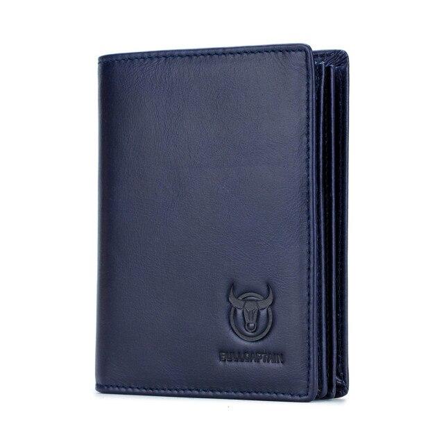 Portefeuille en cuir style rétro - L’Héritage™ bleu