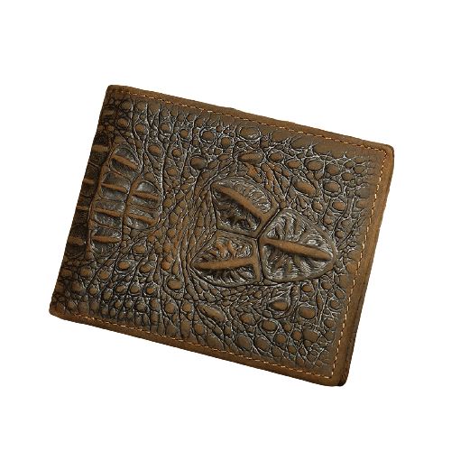 Portefeuille en cuir relief crocodile - Le Classique™ 2