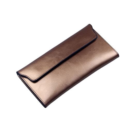 Portefeuille en cuir véritable long de luxe - Le Classique™