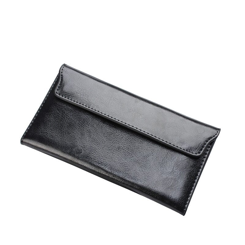 Portefeuille en cuir véritable long de luxe - Le Classique™