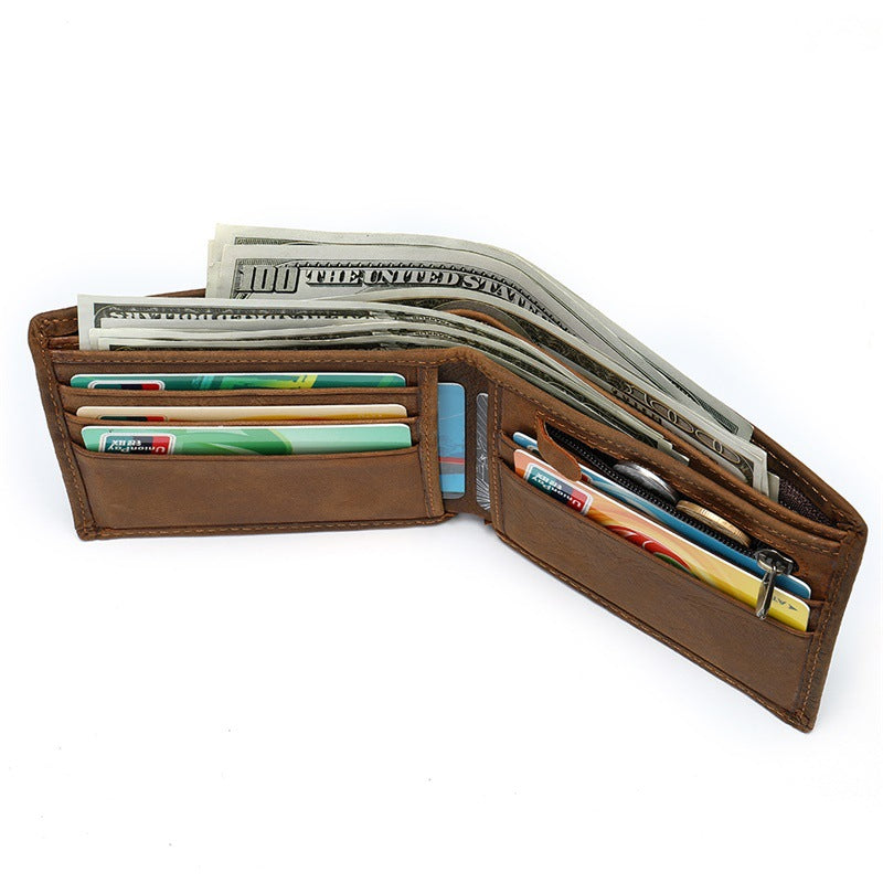 Portefeuille en cuir relief crocodile - Le Classique™
