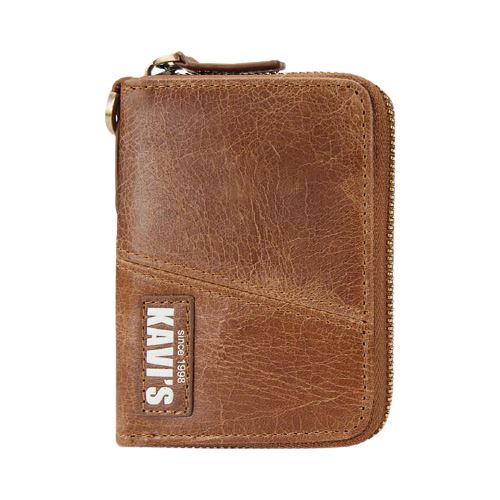 Portefeuille en cuir RFID style vintage - Le Classique™ brun
