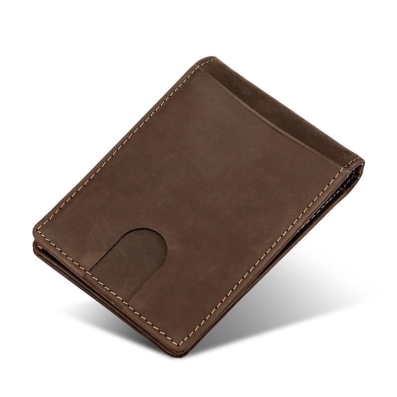 Portefeuille en véritable cuir fin - Le Classique™ brun