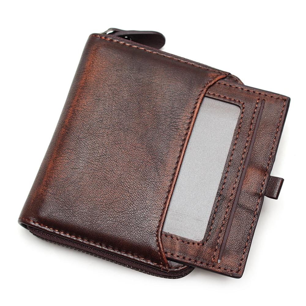 Portefeuille en véritable cuir zippé - Le Classique™