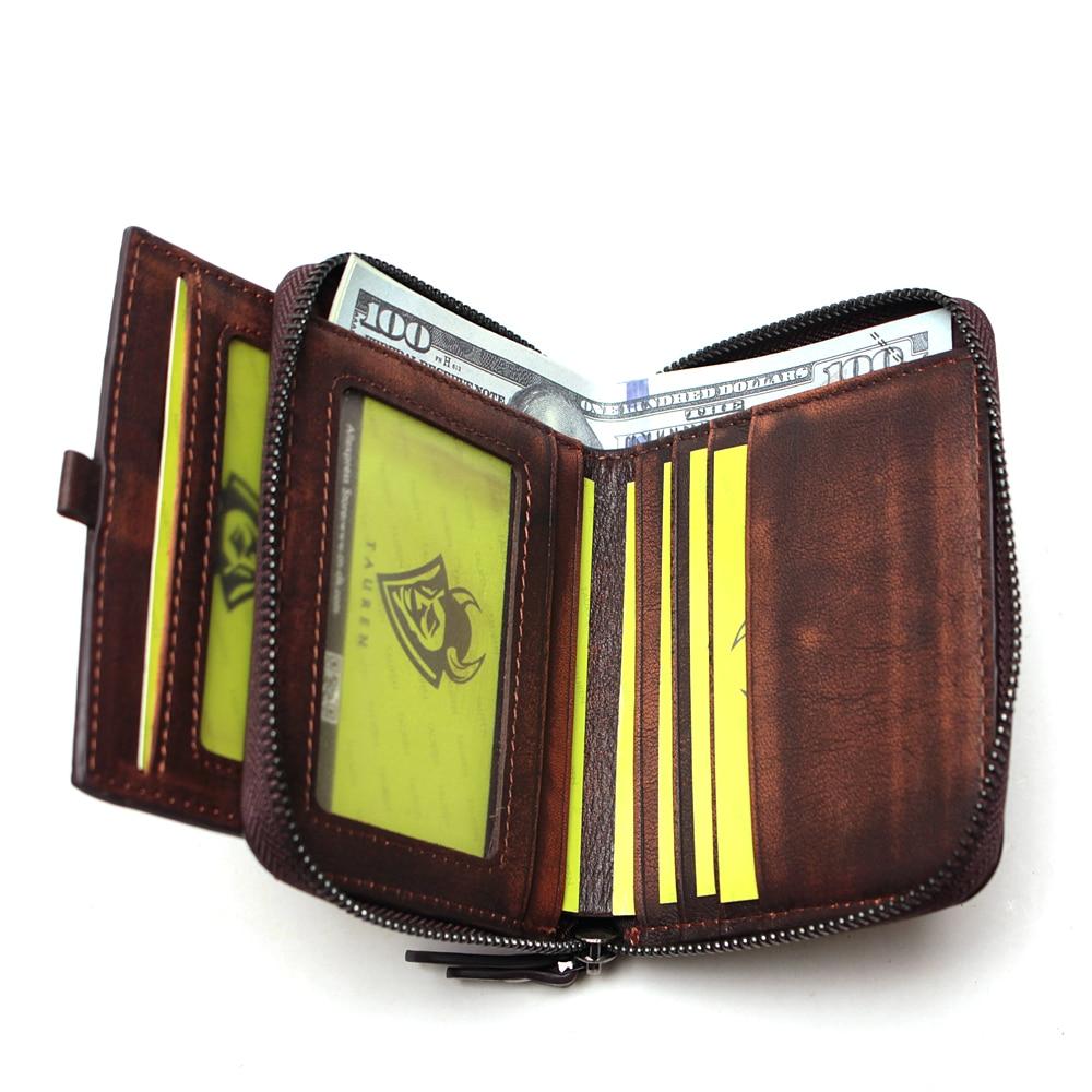 Portefeuille en véritable cuir zippé - Le Classique™