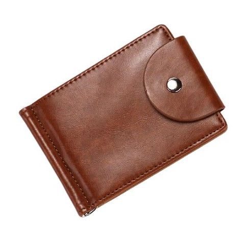 Portefeuille compact avec pince à billet - L’unique™ brun