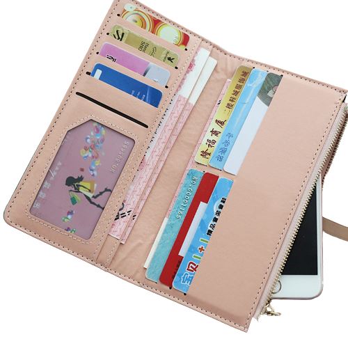 Portefeuille couleur unie long - Le Classique™