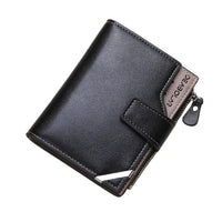 Portefeuille en simili cuir court - L’unique™ noir