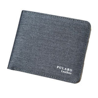 Portefeuille en tissu lisse - L’unique™ gris