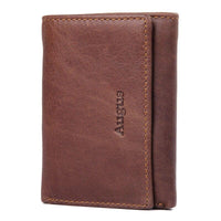 Portefeuille en cuir lisse rétro RFID - L’élégant™ brun