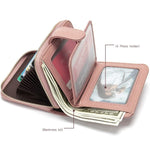 Portefeuille porte-cartes en cuir rétro - L’élégant™