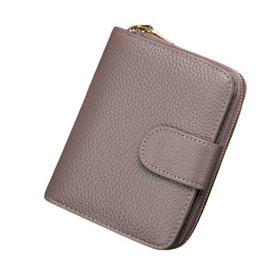 Portefeuille porte-cartes en cuir rétro - Le Classique™ gris