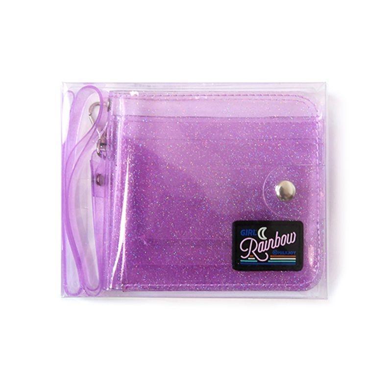Portefeuille et porte-cartes transparent - Le Classique™ violet