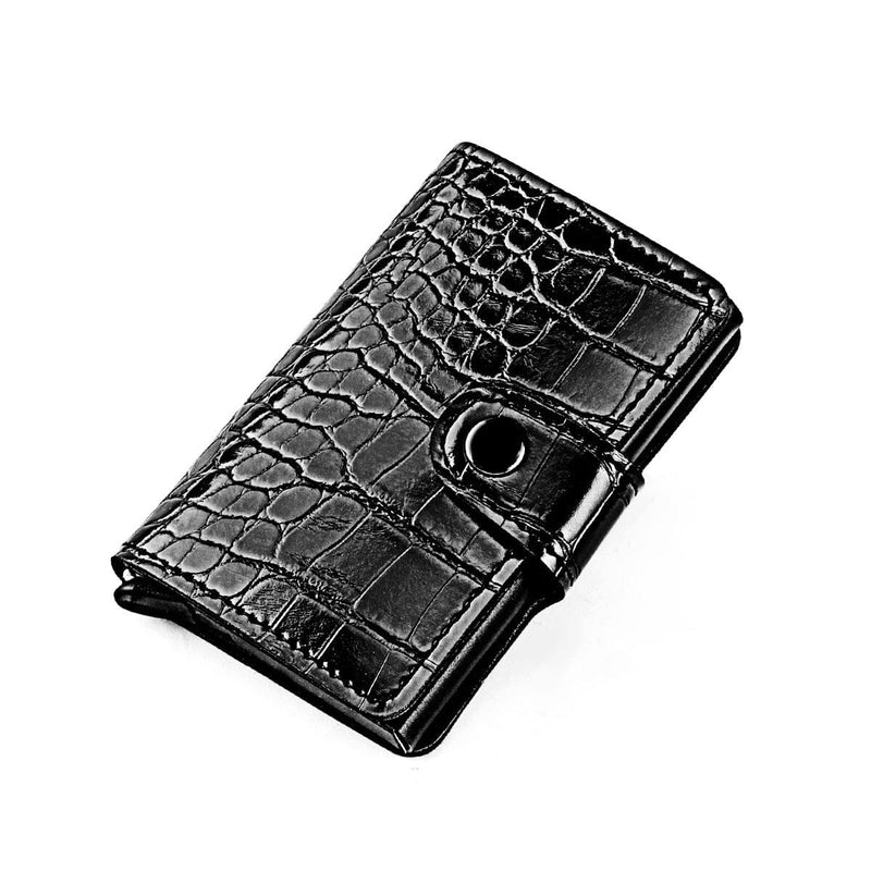 Porte-cartes style crocodile verni - Le Classique™