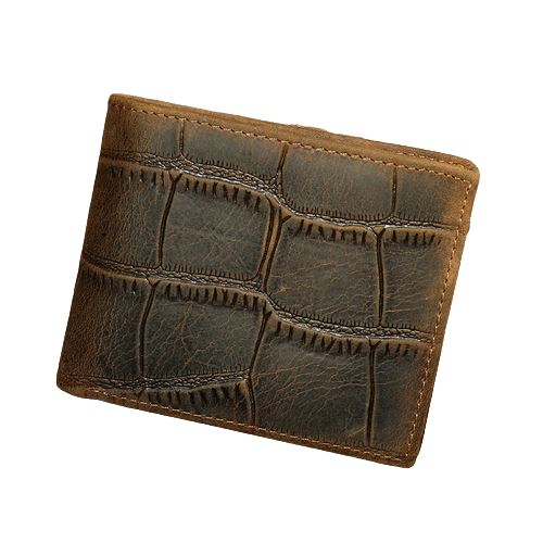 Portefeuille en cuir relief crocodile - Le Classique™ 1